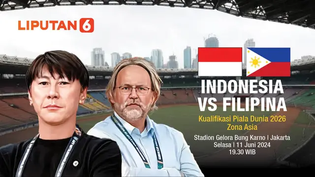 Infografis Klasemen dan Head to Head Timnas Indonesia vs Filipina di Kualifikasi Piala Dunia 2026